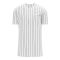 BA524 Full Button Baseball Jersey - White/Black - Front