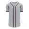 BA5500 Full Button Baseball Jersey - Atlanta Grey/Navy/Red - Front
