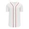 BA5500 Full Button Baseball Jersey - Boston White/Red - Front
