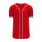 BA5500 Full Button Baseball Jersey - Cincinatti Red/White - Front