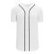 BA5500 Full Button Baseball Jersey - Detroit White/Navy - Front