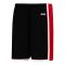 BS1735 Pro Basketball Shorts - Black/Red/White - Front