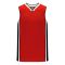 Athletic Knit B1715-414 Pro Basketball Jersey - Red/Black/White - Primary