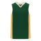 Athletic Knit B1715-439 Pro Basketball Jersey - Dark Green/Gold/White - Primary
