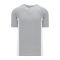 Athletic Knit BA1343-245 One Button Baseball Jersey - Grey/White - Primary