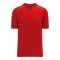 Athletic Knit BA1344-208 Two Button Baseball Jersey - Red/White - Primary