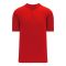 Athletic Knit BA1347-005 Two Button Baseball Jersey - Red - Primary