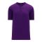 Athletic Knit BA1347-010 Two Button Baseball Jersey - Purple - Primary