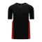 Athletic Knit BA1763-348 One Button Baseball Jersey - Black/White/Red - Primary