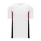 Athletic Knit BA1763-415 One Button Baseball Jersey - White/Red/Black - Primary