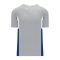 Athletic Knit BA1763-450 One Button Baseball Jersey - Grey/White/Royal - Primary