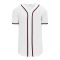 Athletic Knit BA5500-ATL598 Full Button Baseball Jersey - White/Navy/Red - Primary