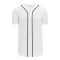 Athletic Knit BA5500-DET574 Full Button Baseball Jersey - White/Navy - Primary