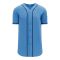 Athletic Knit BA5500-TB694 Full Button Baseball Jersey - Sky/Navy - Primary