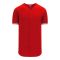 Athletic Knit BA5500-TOR571 Full Button Baseball Jersey - Red/White - Primary