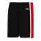 Athletic Knit BS1735-348 Pro Basketball Shorts - Black/Red/White - Primary