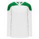 H6100 League Hockey Jersey - White/Kelly - Front H6100 League Hockey Jersey - White/Kelly - Front
