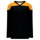 H6100 League Hockey Jersey - Black/Gold - Front H6100 League Hockey Jersey - Black/Gold - Front