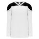 H6100 League Hockey Jersey - White/Black - Front H6100 League Hockey Jersey - White/Black - Front
