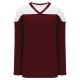 H6100 League Hockey Jersey - Maroon/White - Front H6100 League Hockey Jersey - Maroon/White - Front