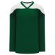 H6100 League Hockey Jersey - Dark Green/White - Front H6100 League Hockey Jersey - Dark Green/White - Front