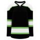 H7500 Select Hockey Jersey - Black/White/Lime Green - Front H7500 Select Hockey Jersey - Black/White/Lime Green - Front