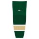 HS2100 Lightweight Pro Hockey Socks - Dark Green/Vegas/White - Front HS2100 Lightweight Pro Hockey Socks - Dark Green/Vegas/White - Front