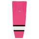 HS2100 Lightweight Pro Hockey Socks - Pink/White/Black - Front HS2100 Lightweight Pro Hockey Socks - Pink/White/Black - Front