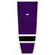 HS2100 Lightweight Pro Hockey Socks - Purple/Black/White - Front HS2100 Lightweight Pro Hockey Socks - Purple/Black/White - Front