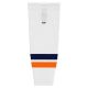 HS2100 Lightweight Pro Hockey Socks - New York Islanders White - Front HS2100 Lightweight Pro Hockey Socks - New York Islanders White - Front
