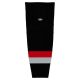 HS2100 Lightweight Pro Hockey Socks - Carolina 3rd Black - Front HS2100 Lightweight Pro Hockey Socks - Carolina 3rd Black - Front