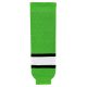 HS630 Knitted Striped Hockey Socks - Lime Green/Black/White - Front HS630 Knitted Striped Hockey Socks - Lime Green/Black/White - Front