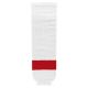 HS630 Knitted Striped Hockey Socks - Detroit White - Front HS630 Knitted Striped Hockey Socks - Detroit White - Front
