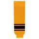 HS630 Knitted Striped Hockey Socks - Gold/Black - Front HS630 Knitted Striped Hockey Socks - Gold/Black - Front
