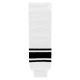 HS630 Knitted Striped Hockey Socks - White/Black - Front HS630 Knitted Striped Hockey Socks - White/Black - Front