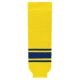 HS630 Knitted Striped Hockey Socks - Maize/Royal - Front HS630 Knitted Striped Hockey Socks - Maize/Royal - Front