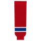 HS630 Knitted Striped Hockey Socks - Montreal Red - Front HS630 Knitted Striped Hockey Socks - Montreal Red - Front