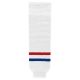 HS630 Knitted Striped Hockey Socks - Montreal White - Front HS630 Knitted Striped Hockey Socks - Montreal White - Front