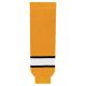 HS630 Knitted Striped Hockey Socks - Gold/White/Black - Front HS630 Knitted Striped Hockey Socks - Gold/White/Black - Front