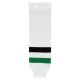 HS630 Knitted Striped Hockey Socks - 2013 Dallas White - Front HS630 Knitted Striped Hockey Socks - 2013 Dallas White - Front