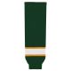 HS630 Knitted Striped Hockey Socks - Dark Green/Gold/White - Front HS630 Knitted Striped Hockey Socks - Dark Green/Gold/White - Front