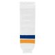 HS630 Knitted Striped Hockey Socks - 2014 St. Louis White - Front HS630 Knitted Striped Hockey Socks - 2014 St. Louis White - Front