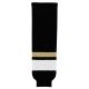 HS630 Knitted Striped Hockey Socks - New Pittsburgh 3rd Black - Front HS630 Knitted Striped Hockey Socks - New Pittsburgh 3rd Black - Front