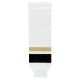 HS630 Knitted Striped Hockey Socks - New Pittsburgh 3rd White - Front HS630 Knitted Striped Hockey Socks - New Pittsburgh 3rd White - Front