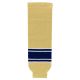 HS630 Knitted Striped Hockey Socks - Notre Dame Vegas Gold - Front HS630 Knitted Striped Hockey Socks - Notre Dame Vegas Gold - Front