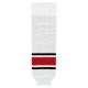 HS630 Knitted Striped Hockey Socks - 2013 Carolina White - Front HS630 Knitted Striped Hockey Socks - 2013 Carolina White - Front