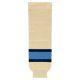 HS630 Knitted Striped Hockey Socks - Sand/Navy/Sky - Front HS630 Knitted Striped Hockey Socks - Sand/Navy/Sky - Front
