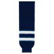 HS630 Knitted Striped Hockey Socks - 2011 Winnipeg Navy - Front HS630 Knitted Striped Hockey Socks - 2011 Winnipeg Navy - Front