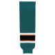 HS630 Knitted Striped Hockey Socks - 2009 San Jose Dark Teal - Front HS630 Knitted Striped Hockey Socks - 2009 San Jose Dark Teal - Front