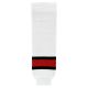 HS630 Knitted Striped Hockey Socks - 2002 Team Canada White - Front HS630 Knitted Striped Hockey Socks - 2002 Team Canada White - Front
